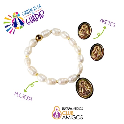 Pulsera y Aretes